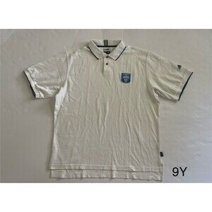 2004 Athens Olympics NBC‎ Short Sleeve Polo Shirt XL/TG White Adidas Climalite